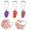 Slippers Shower Curtain Hooks for Decorative Home Bathroom - Rust