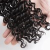 Jucames 24" Brazilian Curly Natural Deep Wave Human Hair Brazilian