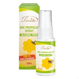 LOVITA Propolis Spray, Highly Concentrated Extract 50% (250 mg/ml) | Alcohol Free, Easy to Drink | Made in Canada (30 ml)