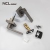 NCL Privacy Interior Door Handle, Satin Gunmetal Door Knobs for