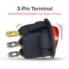 Round Red Illuminated On/Off Switch for The Kidzone 12V Bumper