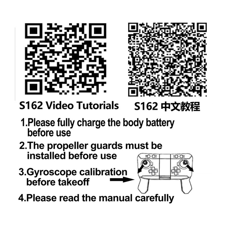 S162 RC Drone Obstacle Avoidance WIFI Drone Remote Control Quadcopter