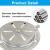 Unlorspy 2Pcs BBQ Smoker Air Vent, BBQ Smokestack Damper Smoker