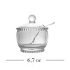 WOLFF - Pearl Crystal Beaded Sugar Bowl with Lid and
