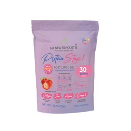 MI NUEVA SILUETA Lipotransfer Protein Stage 1 My New Silhouette is an Isolated Protein with Omegas, 30 Grams per Serving That Helps to Maintain transferred Fat. (Strawberry)