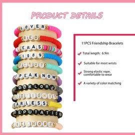 AMBEERT Friendship Bracelets, Friendship Bracelet Friendship Bracelets Set, Colourful Adjustable Wristbands for Everyday Wear, Perfect for Gifting, Parties, and Casual Outfits