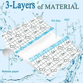 NELLHOMY Tattoo Aftercare Tape, 20cm x 5M, Clear, Latex-Free, Waterproof, Breathable, Transparent, Flexible, High Tensile Strength, Skin Compatible, Tattoo Bandage