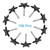 Piutouyar 150 Pcs Star Push Pins, Black Upholstery Tacks Star