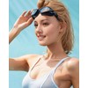 Vegemono Swim Goggles, Swimming Goggles Anti-fog with Adjustable Head Strap,