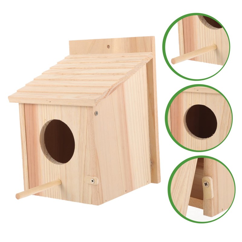 IWOWHERO Bird Feeder for Wild Birds Garden Decor Breeding Box