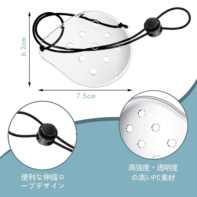 Eyepatch 2pcs Eye Shield Post Surgery Transparent Ventilated Eye Shield