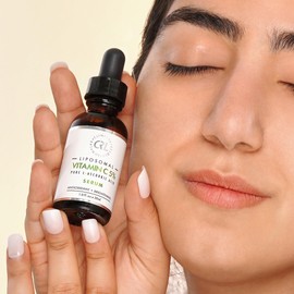 Clinical Resolution Liposomal Vitamin C 5% Serum For Face Anti Aging Formula with, Hyaluronic Acid, Vitamin E Brightening Serum Improve Dark Spots, Tone, Fine Lines & Wrinkles (1.0 fl oz / 30ml)