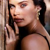 WCRAZYE Irregular Gold Waterdrop Earrings for Women Asymmetrical Gold Drop