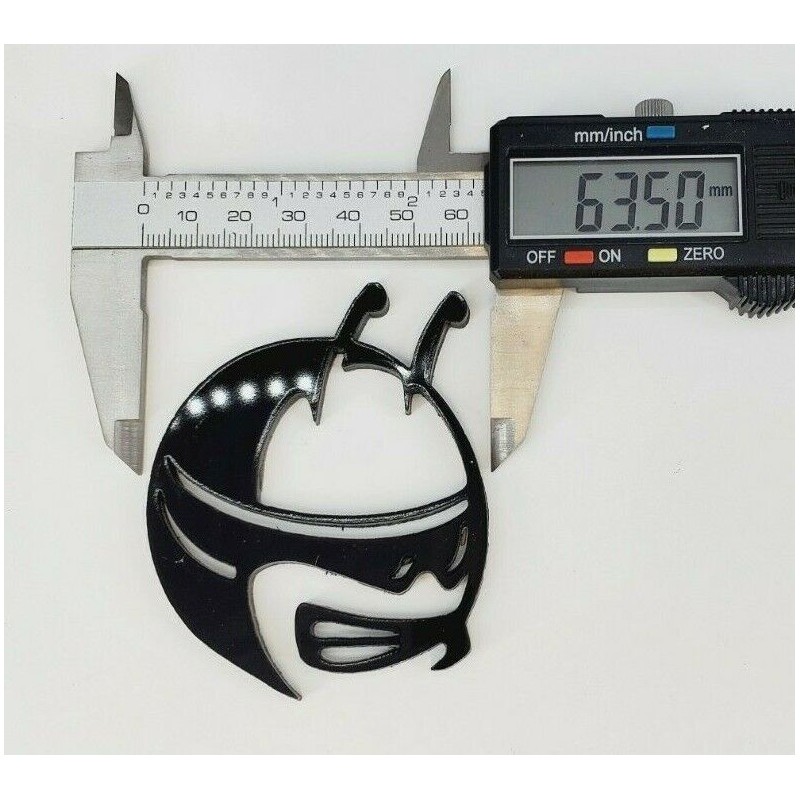 FMSgear Pair GLOSS BLACK Scat Pack Head Emblems fits Dodge