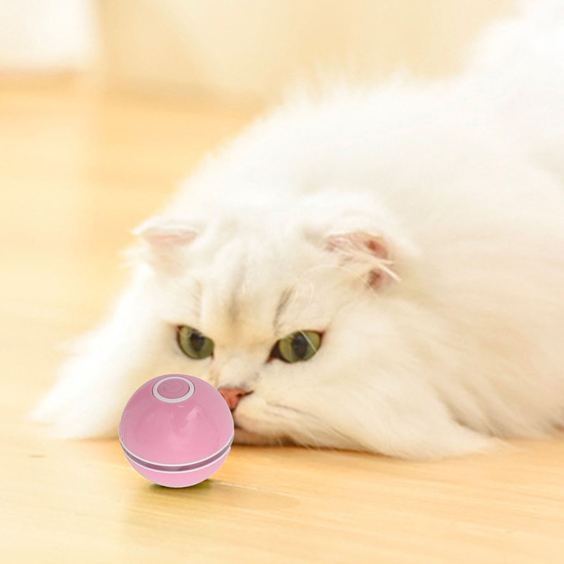 Electric Cat Ball Toy Rechargeable Interactive Boredom Relief Automatic Moving