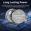 PKCELL 5-Pack CR1025 Lithium Battery 3V CR 1025 Battery, 5-Year