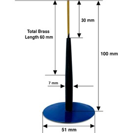 Tire Xperts 40 Pieces Box (1/4 x 2 1/64) 100% Brass Rod Tubeless Tire Repair Patch Plug Mushroom Plug Kit Rubber Puncture Repair (1/4 x 2 1/64)