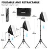 PIOENIMAGE Softbox Lighting Kit, Soft Box Photography Lighting Set with