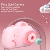 Kids Music Camera Pink Cute Adjustable Puzzle Kids Cartoon Projection