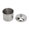 Stainless Steel Nail Powder Holder Thickening Sturdy Dustproof Smooth Surface