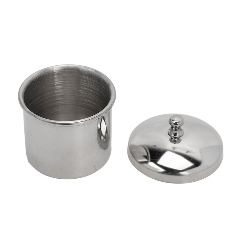 Stainless Steel Nail Powder Holder Thickening Sturdy Dustproof Smooth Surface