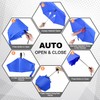 Lejorain Collapsible Mini Umbrella Backpack - Auto Open Close Flat