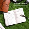 Golf Scorecard Book with Pencil - Waterproof Leather Cover &