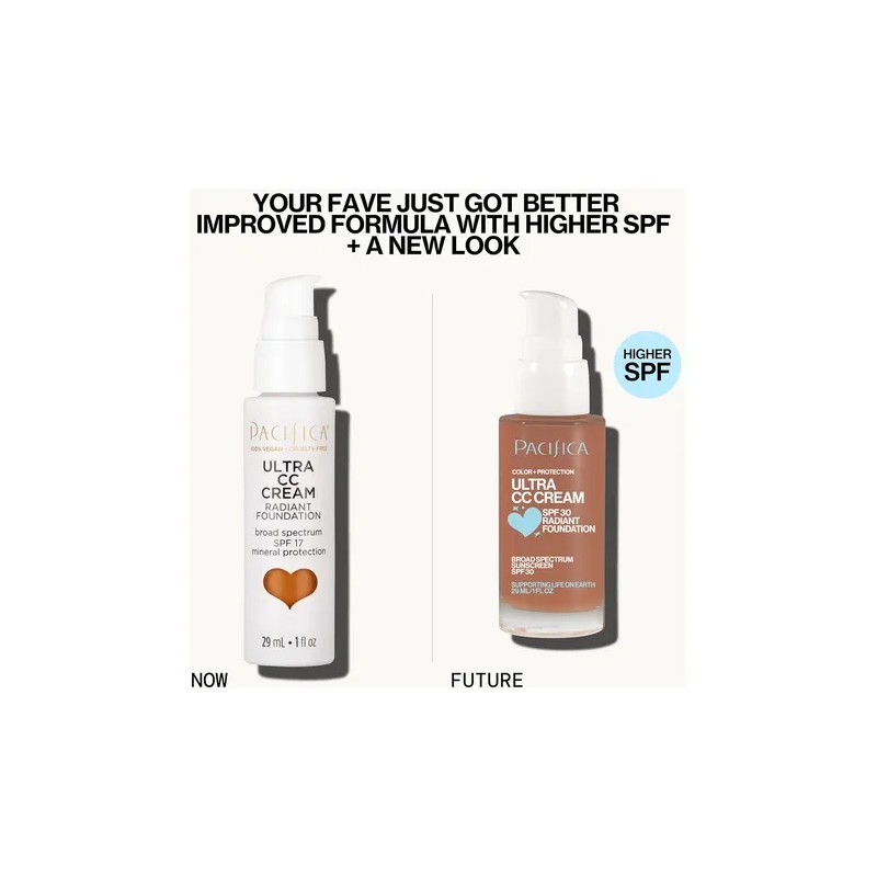 Pacifica Ultra Cc Cream Radiant Foundation Spf 17 - Warm