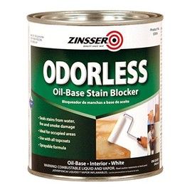 Rust-Oleum Zinsser 3954 Odorless Oil-Base Stain Blocker Primer, Quart, White