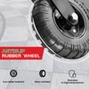 Uscaster 1pack Gate Wheel with Brake 8inch Fence Gate Wheels