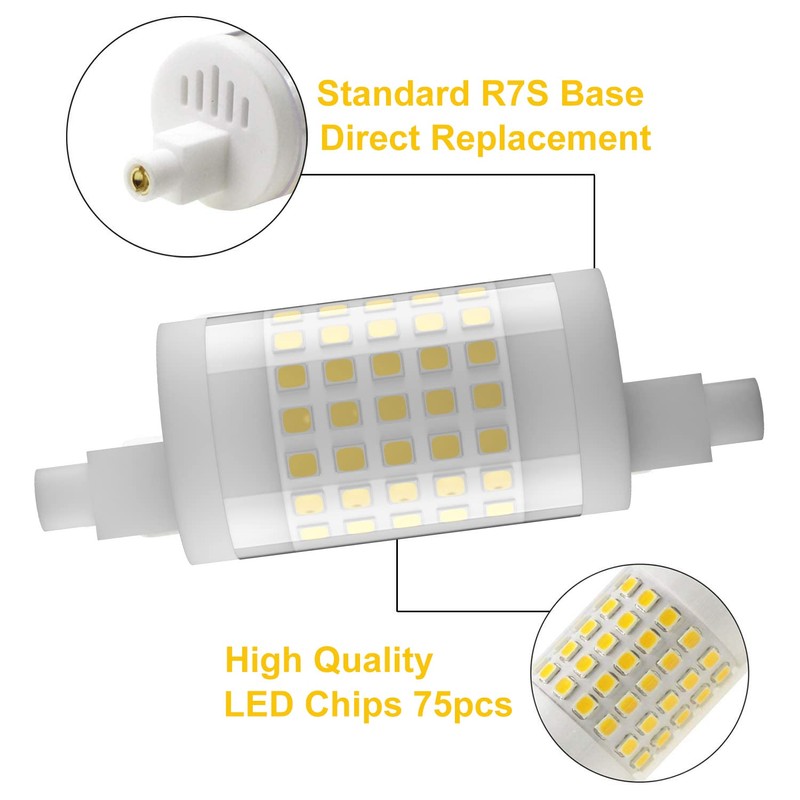 Familite R7S LED Bulb 78MM, 10W Dimmable J78 Flood Light,