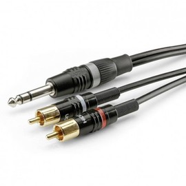 Sommer Cable Basic+ HBP-6SC2 / 1 x 6.3 mm Stereo Hicon Jack - 2 RCA / RCA Hicon (3 m)