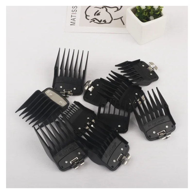 Peine Gua De Negro Para Rasuradora Profesional Wahl 10pcs