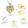 Memorial Cremation Jewelry Eternal Heart Cremation Locket Necklace With Mini