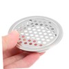 TEHAUX 6pcs Stainless Steel Round Air Vent Covers for Wardrobe