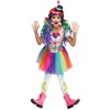 Fun World Kids Crazy Color Clown Costume (Large)
