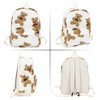 Aisi Women Girl Plush Backpacks Cute Bear Pattern Backpack Faux