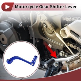 REPAIROCK Folding Motorcycle Gear Shifter Levers for Honda CRF110F 2013-2018 Aluminum Alloy Blue Silver Tone