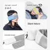Protector de ojos de doble ajustable de seda para dormir,