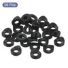 sourcing map 36Pcs Plastic Round Washers, 6mm x 14mm x