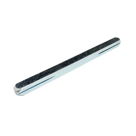 lockzz Square spindle, 8 x 125 mm, galvanised, square handle set, door handle, long plate BB/PZ (door thickness 53-63 mm)