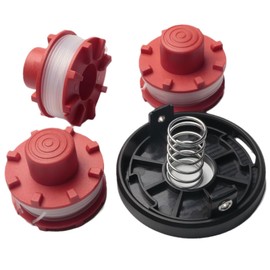 Raheem 3405096 Trimmer Replacement Thread Spool Compatible with Einhell GE-CT 36/30Li E Replacement Thread Spool (3 x Replacement Spool, 1 x Spool Cap Cover, 1 x Spring)