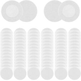 Nimiah Nipple Covers for Men - 100 Pieces Anti-Chafing Guards, 50 Pairs for Running and Sports White