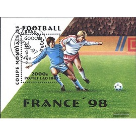 Laos block163 (complete.issue.) unmounted mint/never hinged ** MNH 1997 Football-WM 98, France (Stamps for collectors) Soccer