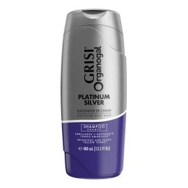 2 Shampoo Grisi Organogal Silver Canas Platinadas 400ml                                                                                               