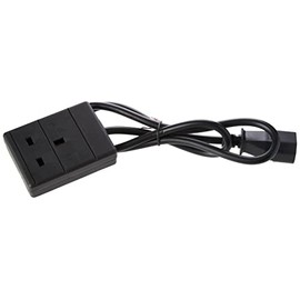 Pro Elec PEL01254 IEC C14 Plug To 13A UK Socket Power Lead, Black, 1m