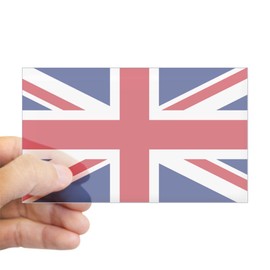 CafePress Union Jack Rectangle Bumper Sticker Car Decal