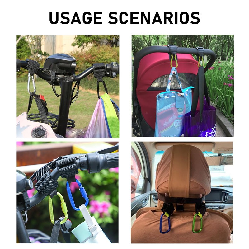 KVAEY 2 Pack Multipurpose Hook for Hanging Helmet, Goggle, Headsets,