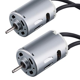 2 Pieces 12V D-Shaft RV Vent Motor, Camper Exhaust Fan Motor, Compatible with Heng's, Elixir, Ventline, Jensen and Similar 6-inch Fan Blades