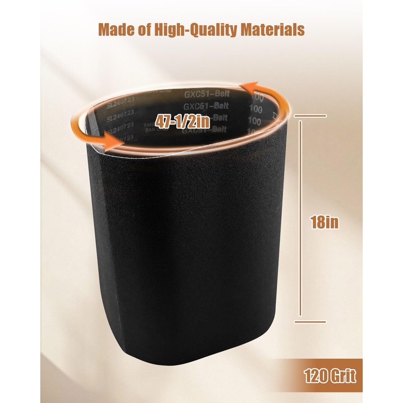 18 Inch x 47-1/2 Inch 120 Mesh Drum Sander Feed